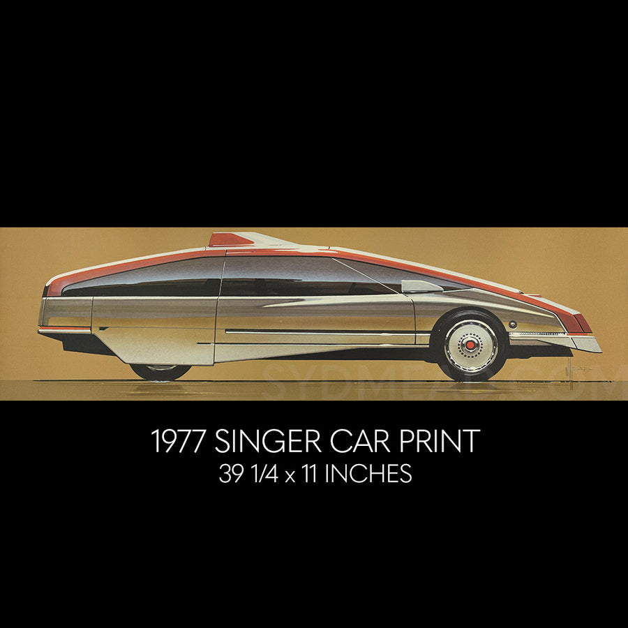 Singer Car Print, 1978