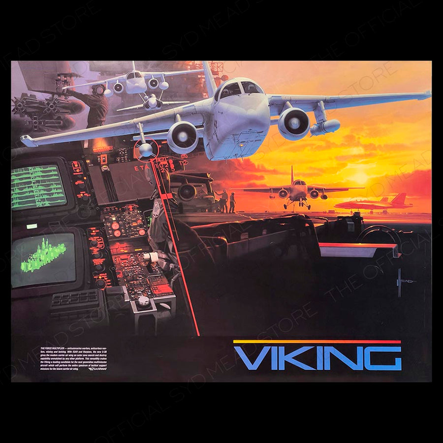 Viking Promotional Aircraft Poster by Syd Mead